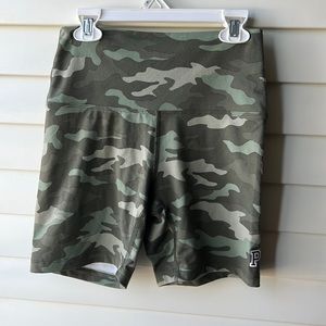 Camo biker shorts